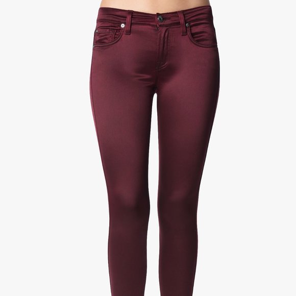 7 For All Mankind skinny satin jeans size 24 - Picture 12 of 17